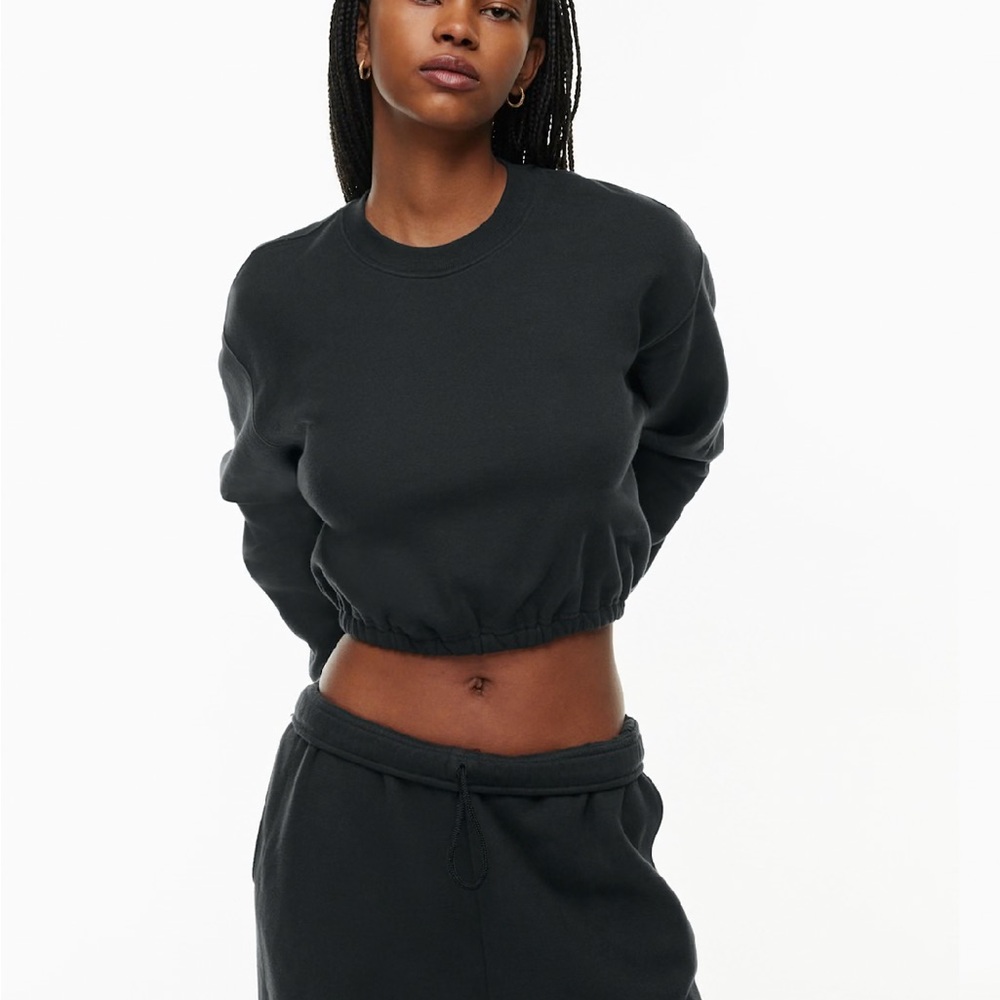 Terry Fleece Perfect Cinch Sweatshirt - Picture 1 of 2